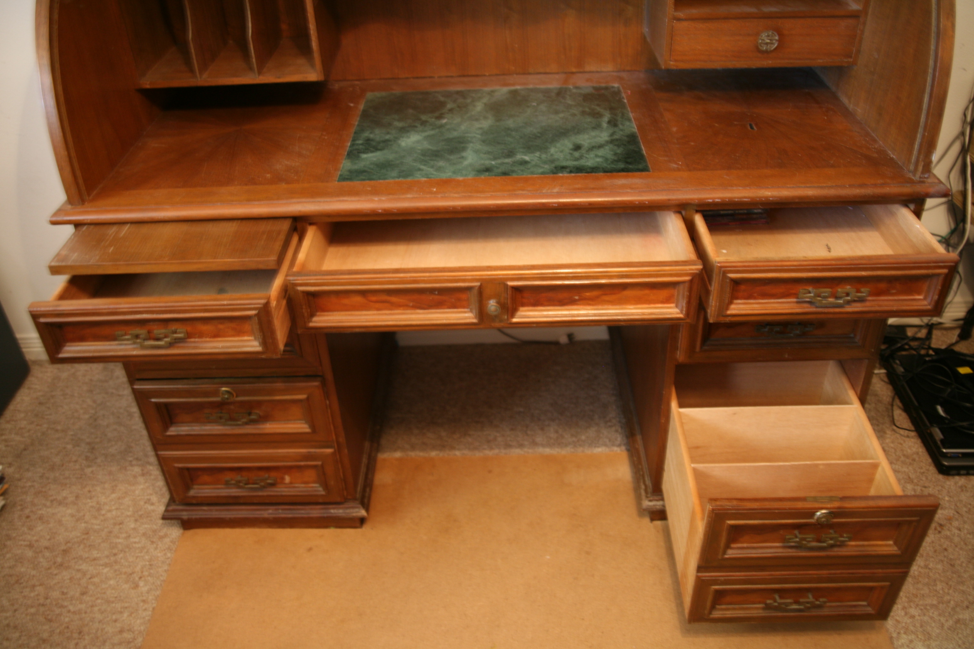Solid Wood Roll Top Desk antique appraisal InstAppraisal